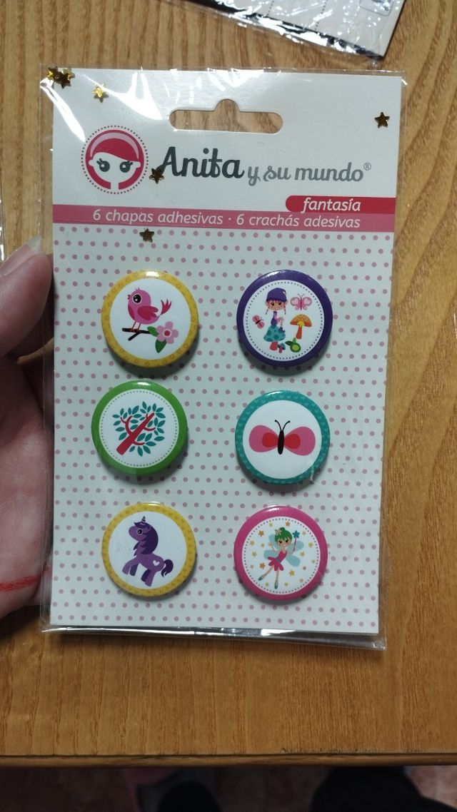 Chapas, sellos, Scrapbooking