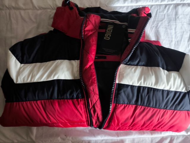 Anorak hombre Rojo blanco azul 