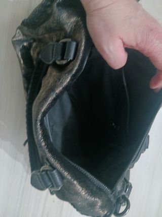 Bolso negro desigual Nuevo