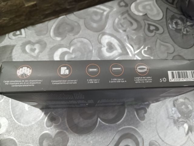 BASE DE CARGA USB Blanca