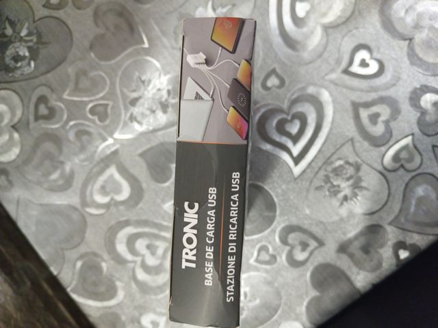 BASE DE CARGA USB Blanca