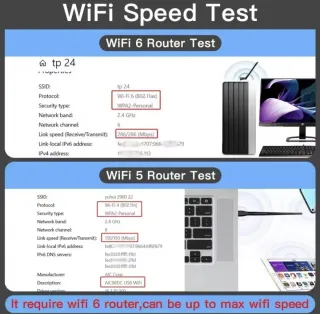 Adaptador WiFi 286 Mbps