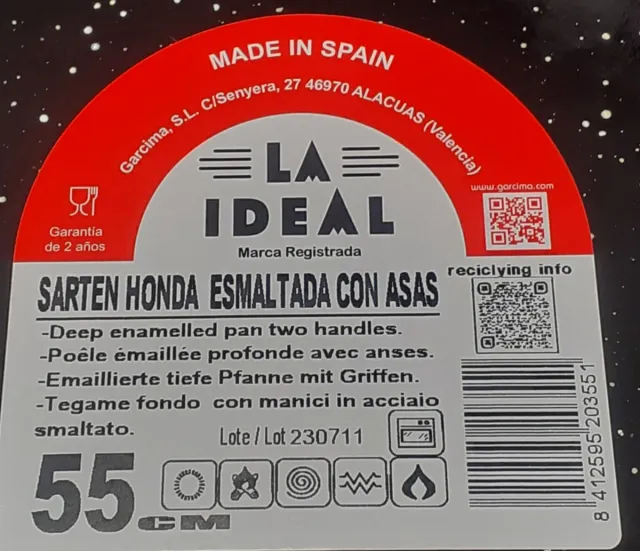 Sarten honda 50cm
