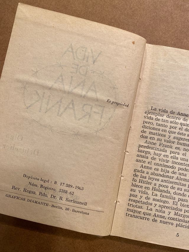 Libro La vida de Ana Frank