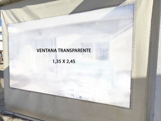 Toldo vertical con ventana