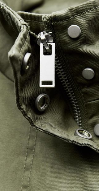 !!Nueva con etiquetas!!Parka Zara Algodon ZARA T/