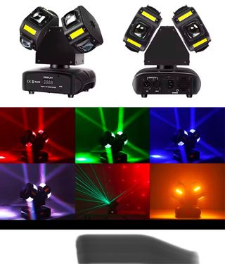 Dj moving led cabeca dupla e laser