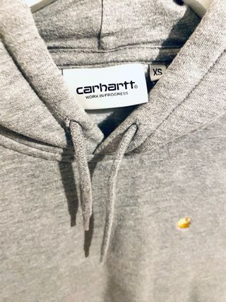 Sudadera carhartt color gris talla xs