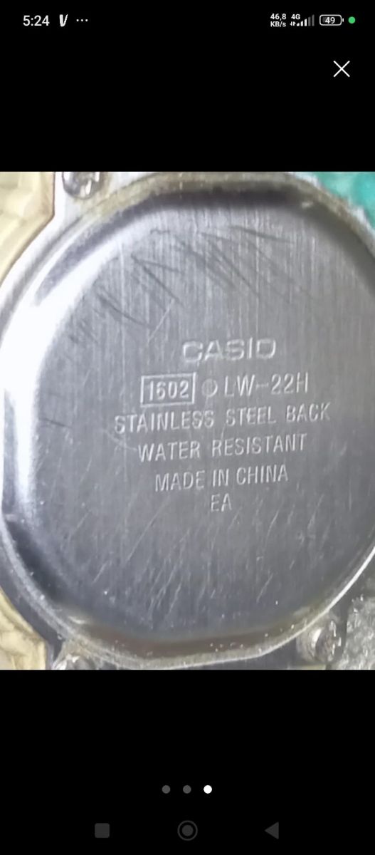 Reloj Casio iluminator 1602