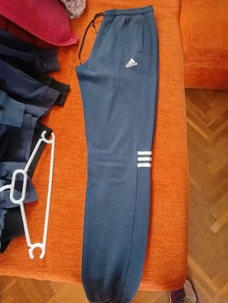 Pantalón adidas talla M azul marino