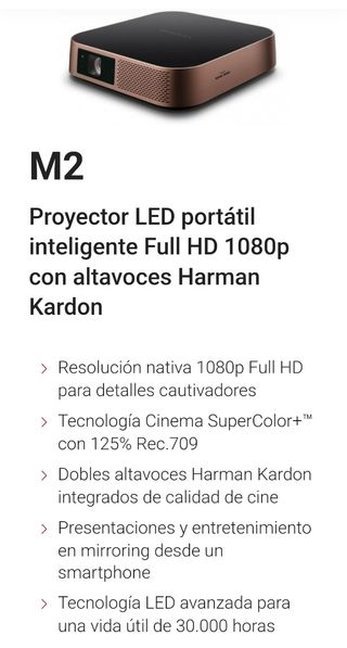 Proyector Full HD Viewsonic M2 1080p 1200lúmen