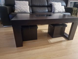 Mueble salón,bufet,auxiliar,mesas y 4 s.