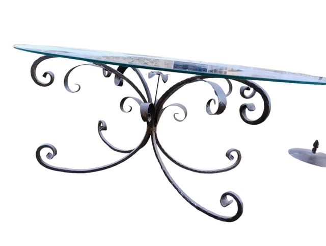 Tavolo salotto in ferro battuto