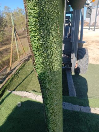 Cesped artificial reciclado