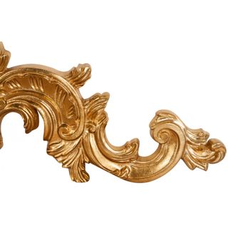 Sopraporta in legno finitura foglia oro anticato L