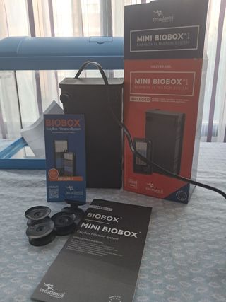 Pecera 20L con luz, kit completo