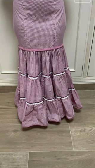 Falda rociera canastera