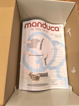 Mochila portabebés MANDUCA pure cotton