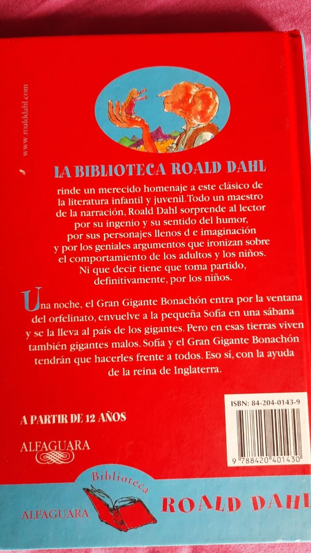 Libro: El gran gigante bonachón