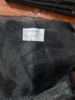 Lote telas negras