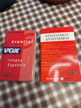 Diccionarios. Ingles sinónimos y antonimos