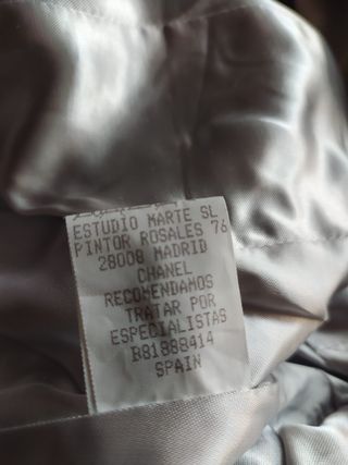 Bolero Charo Azcona tela Chanel T.38