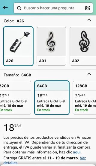 Memoria USB piano 