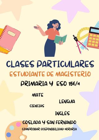 Clases particulares en Coslada