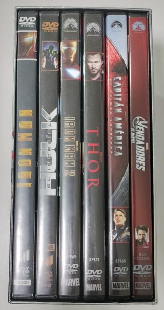 Colección Especial 6 DVDs Los Vengadores