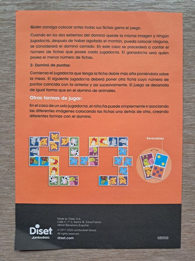 Dominó de animales y clásico