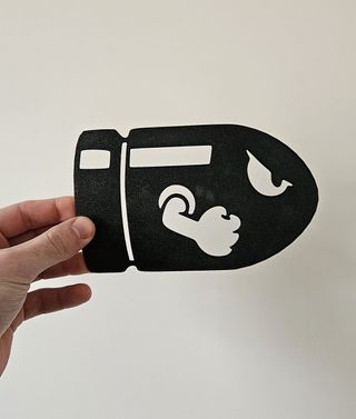 Super Mario - Bullet Bill - Wall Art 2D