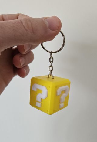 Super Mario Blocco Punto Interrogativo Portachiavi
