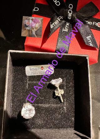Pendientes plata y circonitas