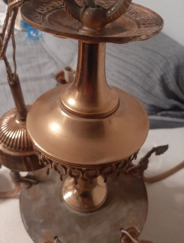 Lote 2 Lamparas de araña antigua