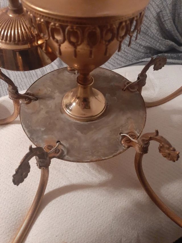 Lote 2 Lamparas de araña antigua