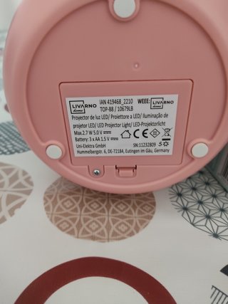 Proyector nocturno luz led niños