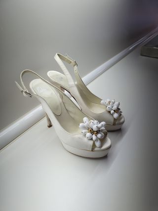 Sandalias de raso de fiesta ó ceremonia