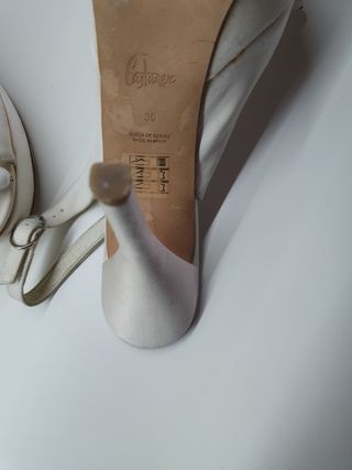 Sandalias de raso de fiesta ó ceremonia