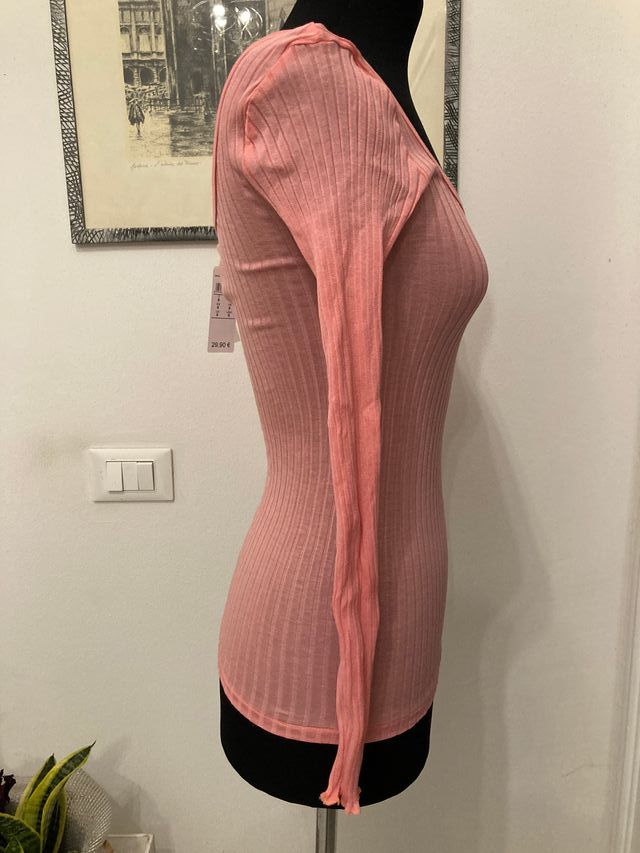 Intimissimi maglia cotone con seta rosa bonbon
