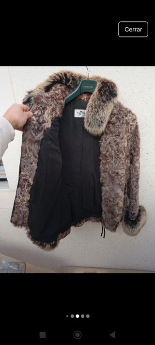Abrigo piel de zorro
