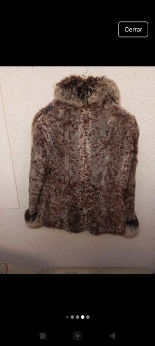 Abrigo piel de zorro