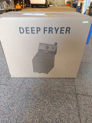 Freidora profesional electrica 8L con grifo