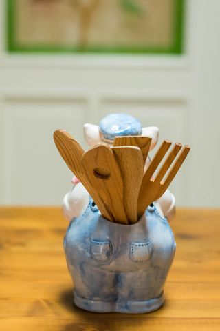 Maialino porta mestolo in ceramica