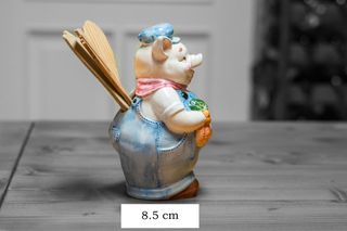 Maialino porta mestolo in ceramica