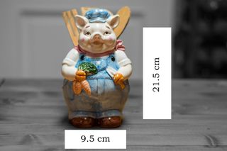 Maialino porta mestolo in ceramica