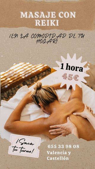 Masajes con Reiki