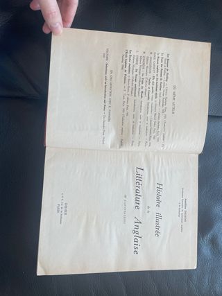Histoire illustrée de la litterature anglaise