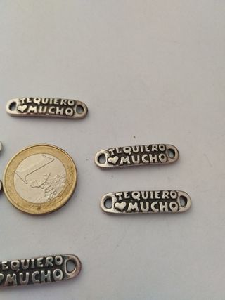 Lote de 6 abalorios Zamak Entrepiezas