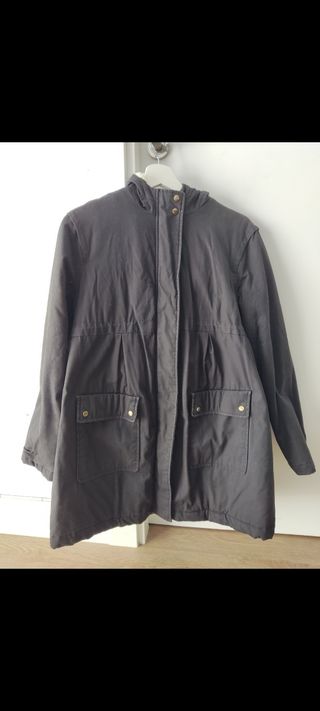 Abrigo negro embarazada. Talla 36