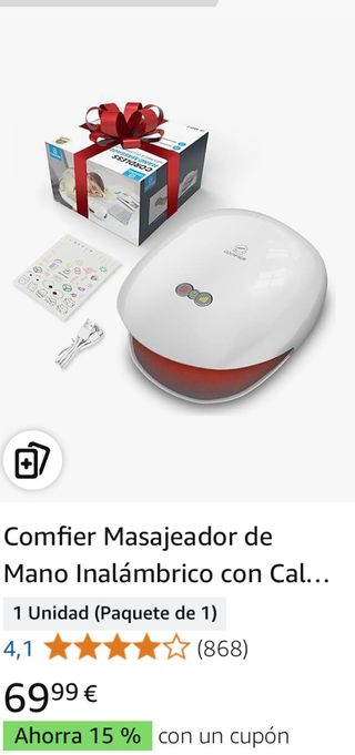 Comfier Masajeador de Mano Inalámbrico